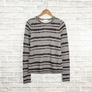 A.L.C. Conlo Striped Crew Sweater in Gray striped Size Small